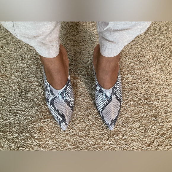 Aera Snakeskin Print Mules. Size 6.5. NWOT - Picture 7 of 8